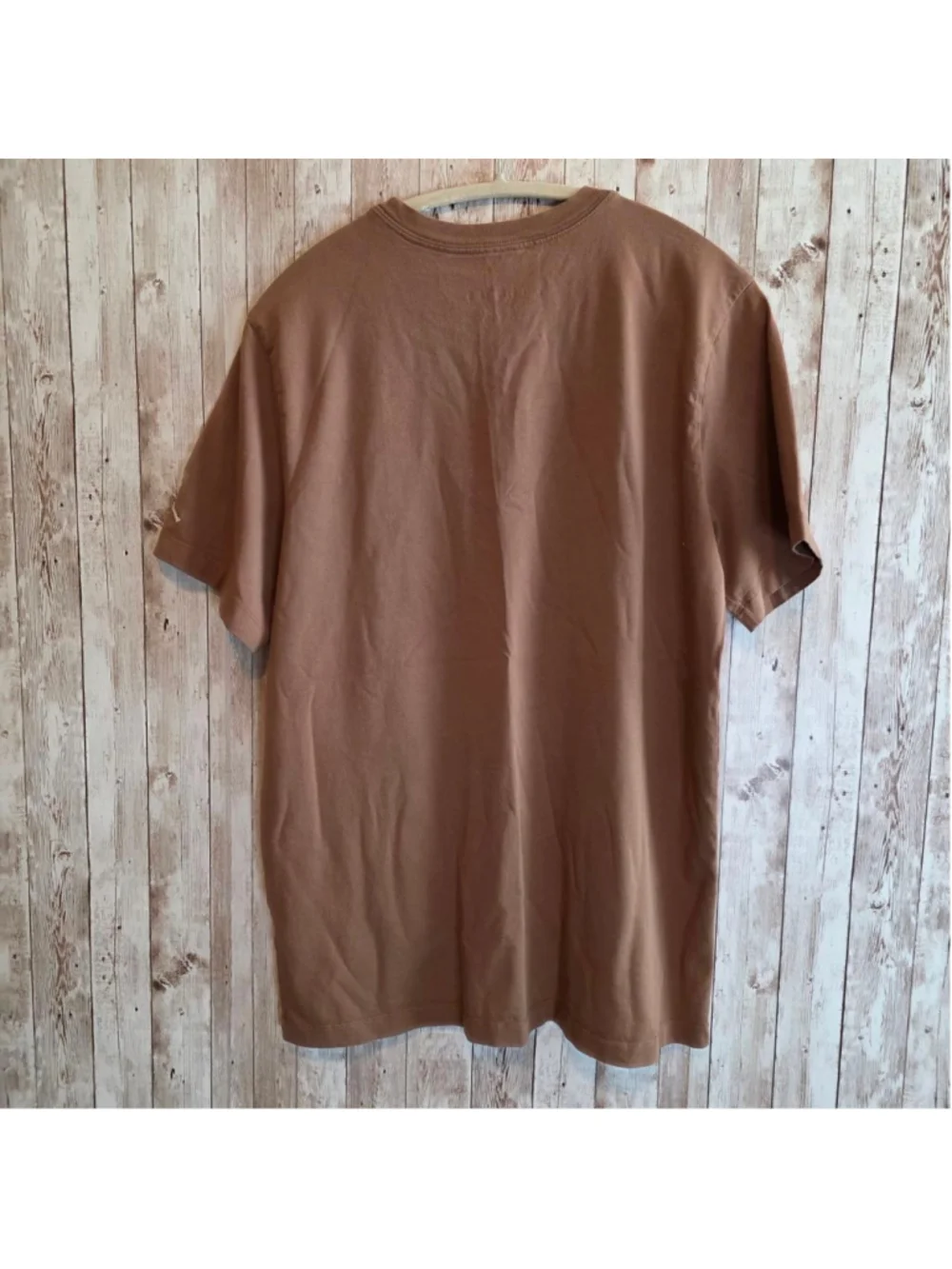 Men's Jordan Brown Short Sleeve Tee with White Logo, Size L